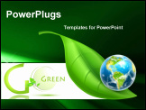 PowerPoint Template - Green World, vector