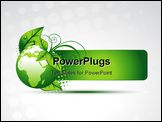 PowerPoint Template - vector green earth with space for your text
