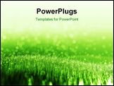 PowerPoint Template - Beautifully cut field of summer grass! Perfect for a soft green spring or summer background!