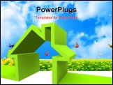 PowerPoint Template - A green colored house concept. More in my gallery.