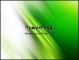 PowerPoint Template - green background with blurry green lines - very modern style