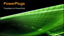 PowerPoint Template - Green techno background design