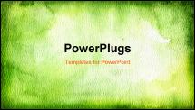 PowerPoint Template - Green watercolor background