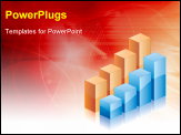 PowerPoint Template - Graph showing the growth chart