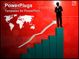 PowerPoint Template - growth chart of investments with business success