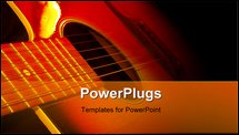 PowerPoint Template - guitar in the dark