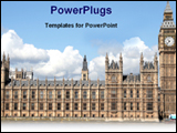 PowerPoint Template - house of parliament in London