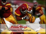 PowerPoint Template - fullback over for the touchdown