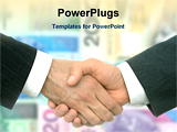 PowerPoint Template - two persons shaking hands together