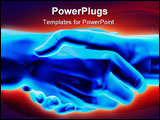 PowerPoint Template - Circuit technology meets organic technology. 3d rendering