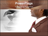 PowerPoint Template - his is an image of a businessman thinking of completing a deal in the distant future. This image ca
