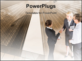 PowerPoint Template - Business people shaking hands making an agreement