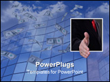 PowerPoint Template - Close-up portrait of a business man gesturing a hand shake