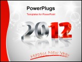 PowerPoint Template - 2012 Happy New Year card, 3d design