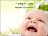 PowerPoint Template - a beautiful smiling baby