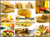 PowerPoint Template - beautiful healthy food collage