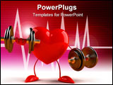 PowerPoint Template - Fun 3D generated illustration of a heart