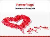 PowerPoint Template - a heart make by bids