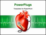 PowerPoint Template - Heart and stethoscope, bitmap copy
