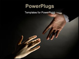 PowerPoint Template - a man giving a friendly helping hand