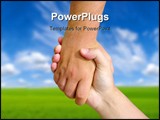 PowerPoint Template - the helping hand on sky a friendship