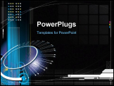 PowerPoint Template - high-tech infinity concept with black color background