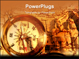 PowerPoint Template - Compass on a map