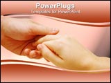 PowerPoint Template - couples holding hands on a peach background