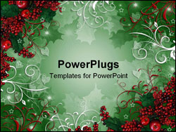 PowerPoint Template - Image and illustration composition for Christmas Background or greeting card with copy space.