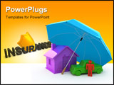 PowerPoint Template - Home Insurance, Life Insurance, Auto Insurance concepts