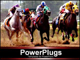 PowerPoint Template - horses racing