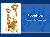 PowerPoint Template - two business man are shaking hand