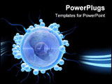 PowerPoint Template - 3d rendered close up of an isolated egg cell