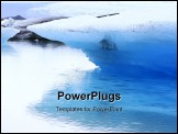 PowerPoint Template - The Jkulsarlon lake is a glacial lake in Iceland