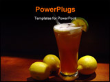 PowerPoint Template - house blend iced tea with lemon