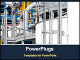 PowerPoint Template - detail of a chemical plant