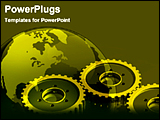 PowerPoint Template - image of tools and globe