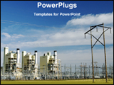 PowerPoint Template - image of power plant