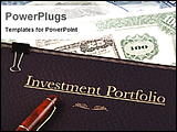 PowerPoint Template - Investment portfolio with currency