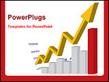 PowerPoint Template - image showing rising profit