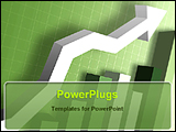PowerPoint Template - bar chart showing financial growth of a company