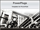PowerPoint Template - industrial oil pipes