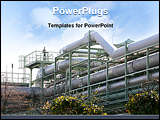 PowerPoint Template - Industrial chemical pipeline
