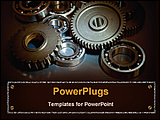 PowerPoint Template - image showing set of gears and ball bearings