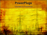 PowerPoint Template - high voltage highly detailed industrial grunge background