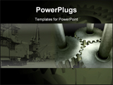 PowerPoint Template - Three connected Gears
