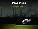 PowerPoint Template - Gears and industry site