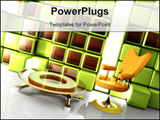 PowerPoint Template - Computer generated image - Stylish Interior .