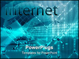 PowerPoint Template - Internet illustration Digital data transfer wallpaper abstract background