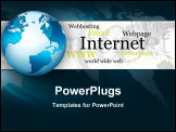 PowerPoint Template - abstract internet world wide web design / background